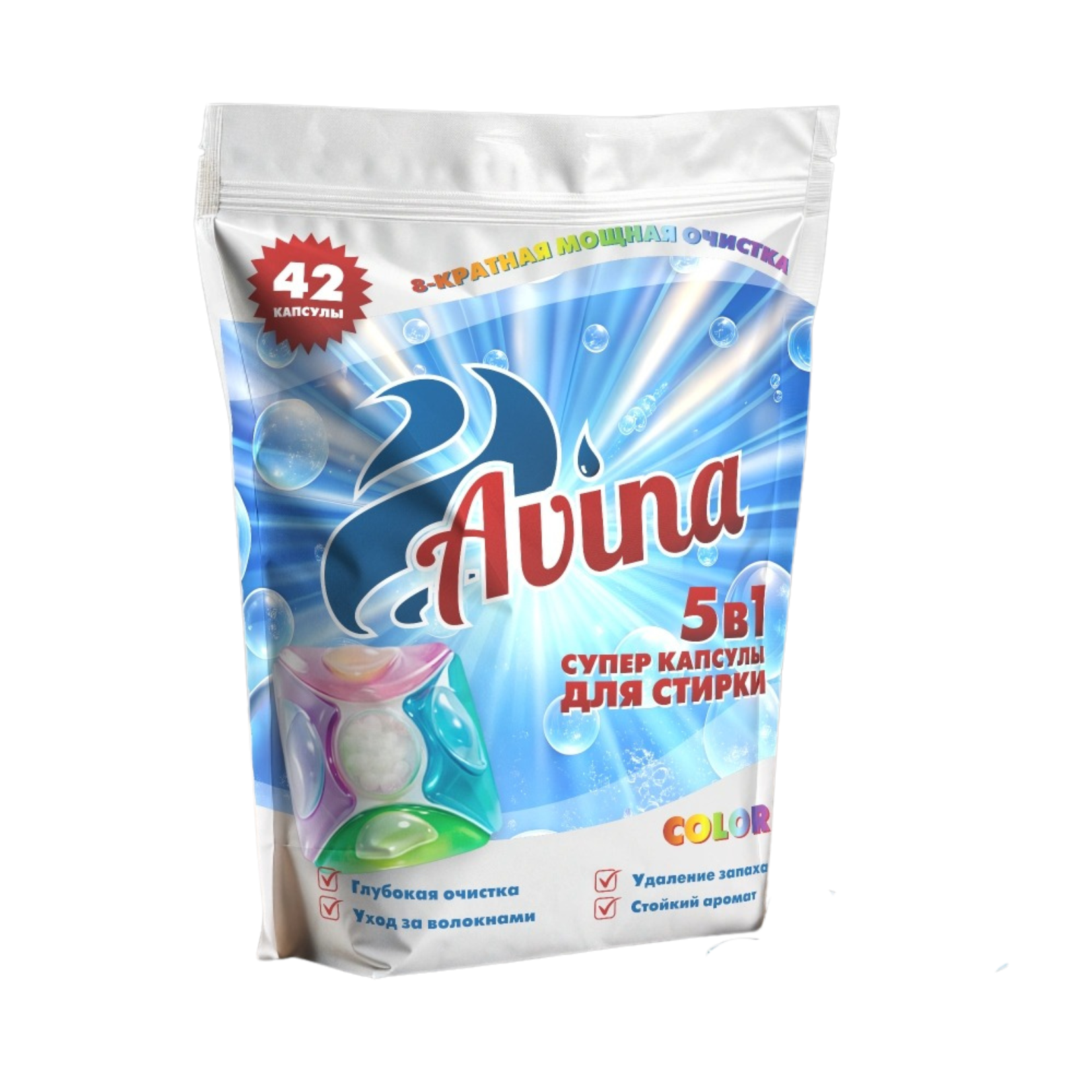 Капсулы для стирки AVINA 42шт Капсулы для стирки AVINA 42шт